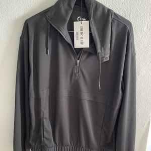 Black Pocket 1/4 Zip